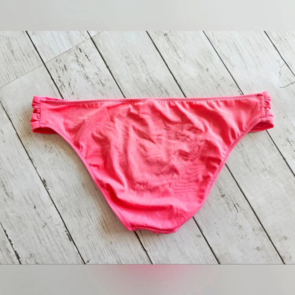 Victoria's Secret PINK Soft Bikini Bottoms Strappy Cut Out on Hips Size Medium - Picture 2 of 5